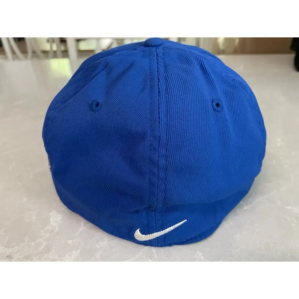 Nike Golf VRS RZN Flexfit Cap Hat Royal Blue White Swoosh Mesh